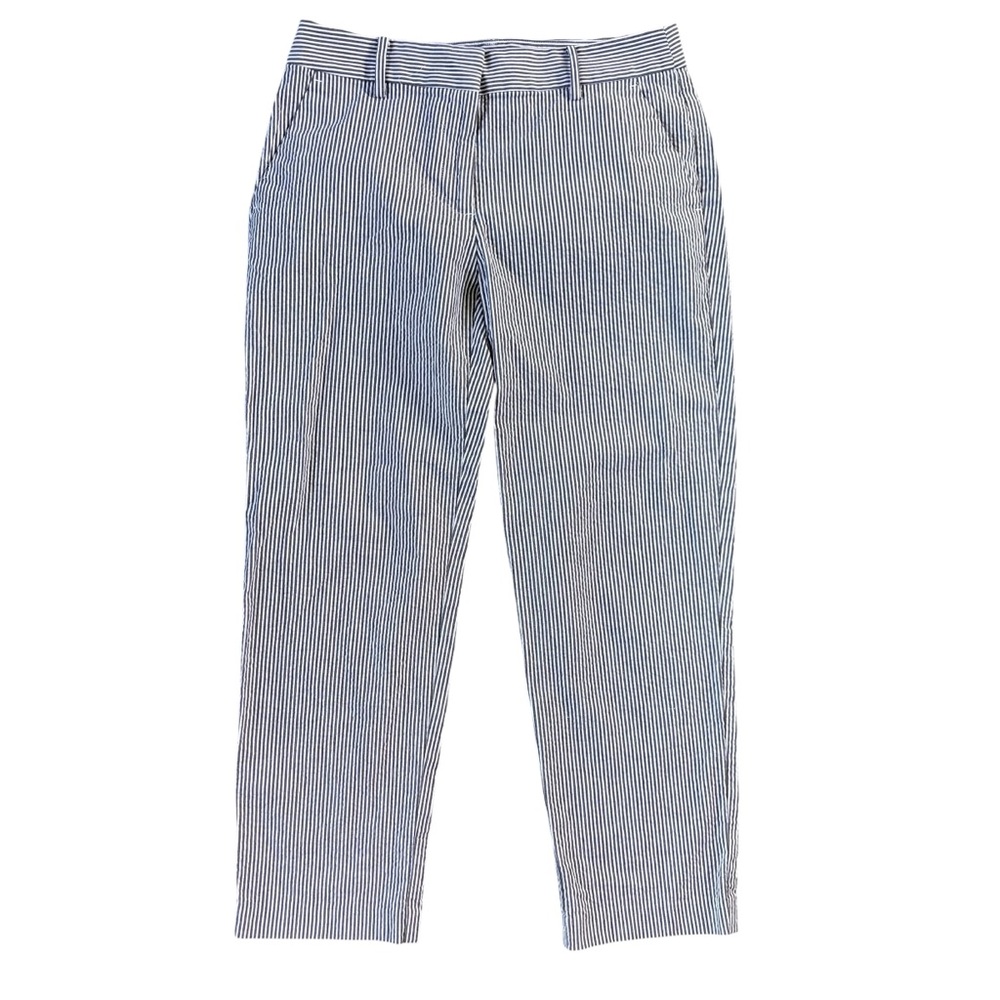 LOFT Women’s Grey and white Striped Chinos